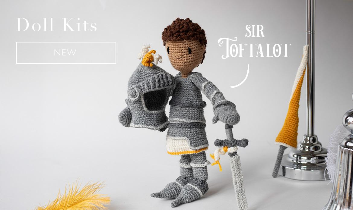 Doll kits new medieval knight crochet pattern halloween TOFT